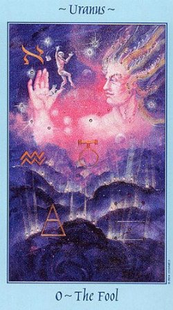 tarot card celestial fool 250x448